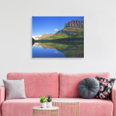 Toile Le point Grinnel et Allen Mountain se reflètent da (Insitu(Salon))