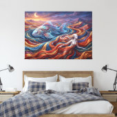 Toile Le Poisson Céleste dans le Désert de Soie (Insitu(Chambre))