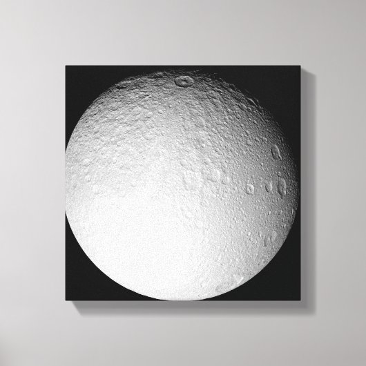 Toile Le pôle Sud de la lune de Saturne Tethys (Recto)