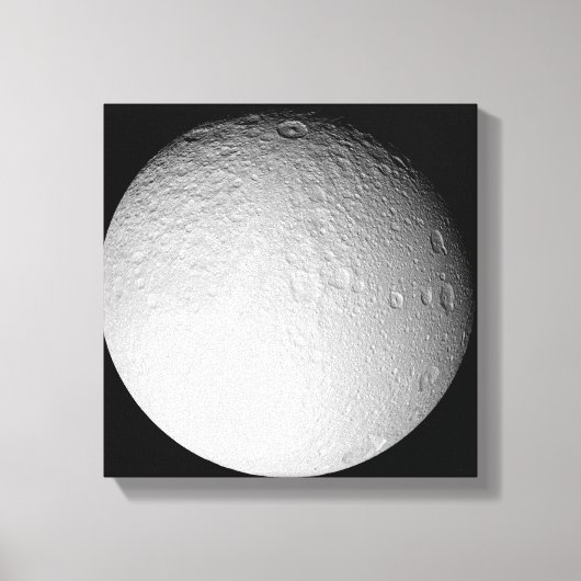 Toile Le pôle Sud de la lune de Saturne Tethys (Recto)