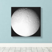Toile Le pôle Sud de la lune de Saturne Tethys (Insitu (Plancher de Bois))