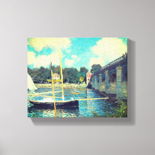 Toile Le Pont à Argenteuil (1874)