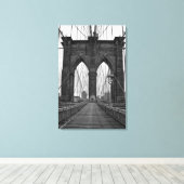 Toile Le pont Brooklyn à New York (Insitu (Plancher de Bois))