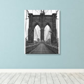 Toile Le pont Brooklyn à New York (Insitu (Plancher de Bois))