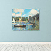 Toile Le pont d'Argenteuil Par Claude Monet (Insitu (Plancher de Bois))