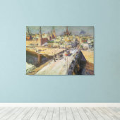 Toile Le pont de la rivière Moskva, 1914 (Insitu (Plancher de Bois))