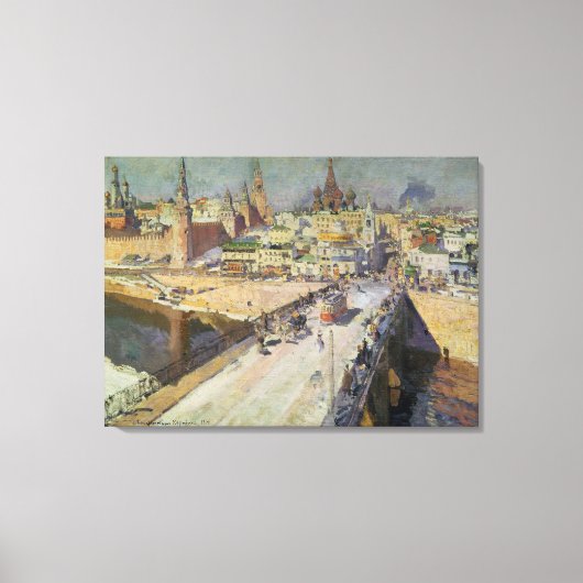 Toile Le pont de la rivière Moskva, 1914 (Recto)