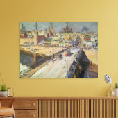 Toile Le pont de la rivière Moskva, 1914 (Insitu(Salon))