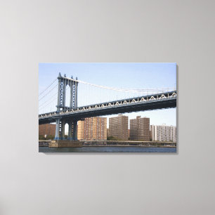Toile Le pont de Manhattan enjambant l'East River