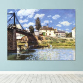 Toile Le pont de Villeneuve-la-Garenne (Insitu (Plancher de Bois))