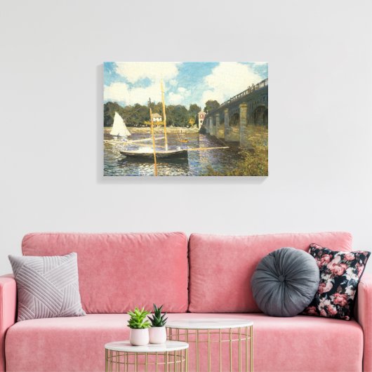 Toile Le pont routier d'Argenteuil par Claude Monet (Insitu(Salon))