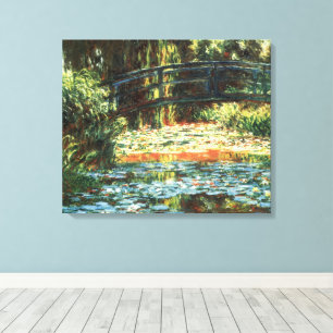 Toile Le Pont sur le bassin aux nymphéas de Claude Monet