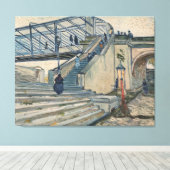 Toile Le pont Trinquetaille de Van Gogh, Arles (1888) (Insitu (Plancher de Bois))