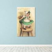 Toile Le port du vert (Insitu (Plancher de Bois))