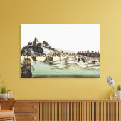 Toile Le port et la ville de Malacca, Malaisie, illustra (Insitu(Salon))