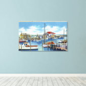 Toile Le port sur le front de mer (Insitu (Plancher de Bois))