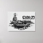 Toile Le porte-avions Theodore Roosevelt Wrappedcanvas (Recto)