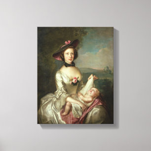 Toile Le portrait de Madame, a indiqué pour être