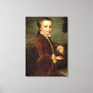 Toile Le portrait de Wolfgang Amadeus Mozart a vieilli