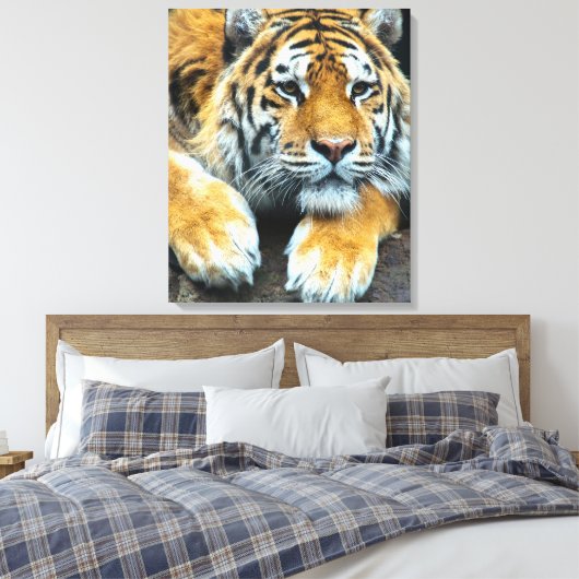 Toile Le portrait d'un tigre (Insitu(Chambre))