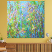 Toile Le pré de printemps près du sentier (Insitu(Salon))