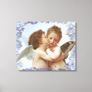 Toile LE PREMIER KISS, C.1873 William Bourgeau