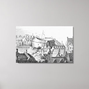 Toile Le premier théâtre de globe ou théâtre rose
