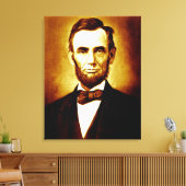 Toile Le président Abraham Lincoln Portrait Vintage (Insitu(Salon))