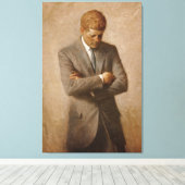 Toile Le président américain John F. Kennedy par Aaron S (Insitu (Plancher de Bois))