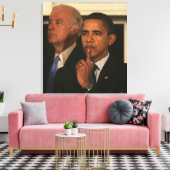 Toile Le président Barack Obama et le vice-président (Insitu(Salon))