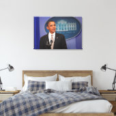 Toile Le président Barack Obama fait un faire-part (Insitu(Chambre))