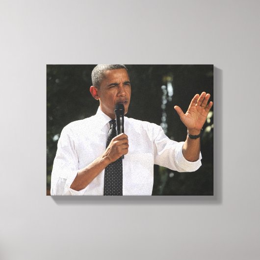 Toile Le Président Barack répond aux questions (Recto)