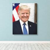 Toile Le président Donald Trump (Insitu (Plancher de Bois))