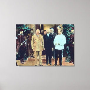Toile Le Président Truman et Joseph Staline