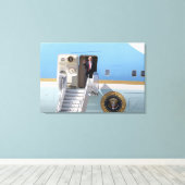 Toile Le Président Trump quitte l'armée de l'air un (Insitu (Plancher de Bois))