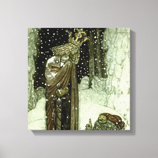 Toile « Le Prince et le Tomten » de John Bauer (Recto)