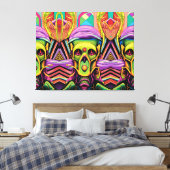 Toile Le problème des trois cyborgs (Insitu(Chambre))