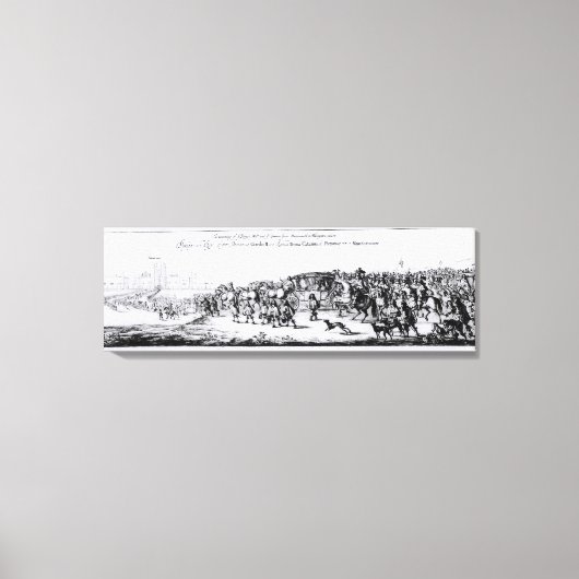 Toile Le Procession de Charles II (Recto)