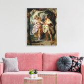 Toile Le Prophète Elijah et l'Ange (Insitu(Salon))