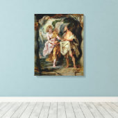 Toile Le Prophète Elijah et l'Ange (Insitu (Plancher de Bois))