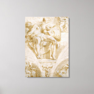 Toile Le prophète Jonas et deux lunettes détruites
