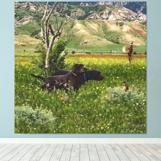 Toile Le Pudelpointer (Insitu (Plancher de Bois))