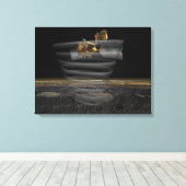 Toile Le radar de l'Orbiteur de reconnaissance de Mars a (Insitu (Plancher de Bois))