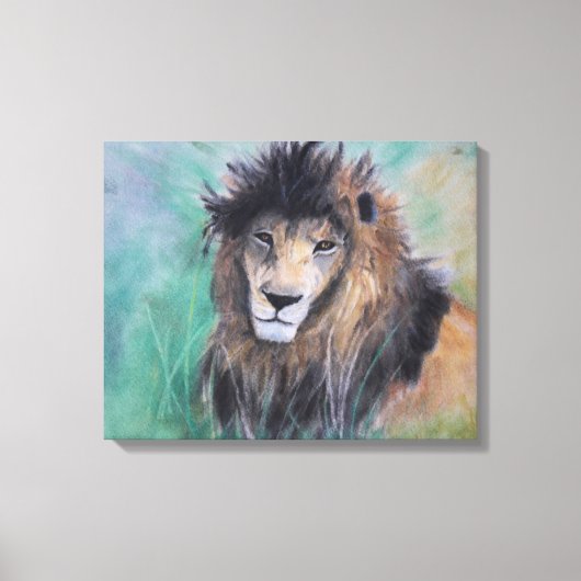 Toile Le regard du lion (Recto)