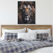 Toile Le regard majestueux du lion (Insitu(Chambre))
