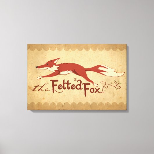 Toile Le renard feutré (Recto)