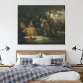 Toile Le Repas des Pêcheurs à la ligne de George Morland (Insitu(Chambre))