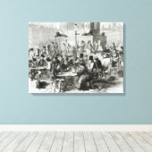 Toile Le Restaurant des pieds mouillés (Insitu (Plancher de Bois))