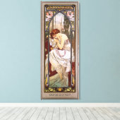 Toile Le reste de la nuit par Alphonse Mucha (Insitu (Plancher de Bois))