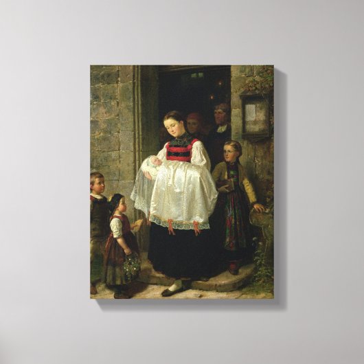 Toile Le retour du baptême (Recto)